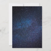 Galaxy Starry Night Outer Space Universe Wedding Einladung (Rückseite)