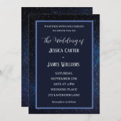 Galaxy Starry Night Outer Space Universe Wedding Einladung (Vorne/Hinten)