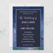Galaxy Starry Night Outer Space Universe Wedding Einladung (Vorderseite)