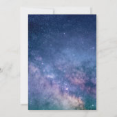 Galaxy Starry Night Outer Space Universe Wedding Einladung (Rückseite)