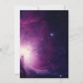 Galaxy Starry Night Outer Space Universe Wedding Einladung (Rückseite)