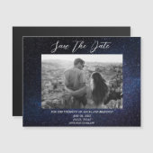 Galaxy Starry Night Stars Sky Wedding Magnet (Vorne/Hinten)