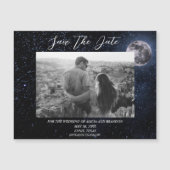 Galaxy Starry Night Stars Sky Wedding Moon Magnet (Vorderseite)