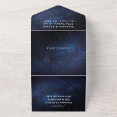 Galaxy Starry Night Stars Sky Wedding Neula Foto All In One Einladung (Außenbereich)