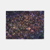 Galaxy Starry Night Throw Blanket - Kosmisches Sta Fleecedecke (Vorderseite (Horizontal))