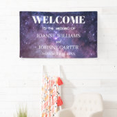 Galaxy Starry Night Universe Neula Wedding Banner (Insitu)