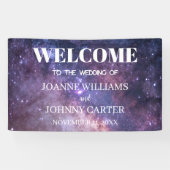 Galaxy Starry Night Universe Neula Wedding Banner (Horizontal)