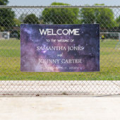 Galaxy Starry Night Universe Space Hochzeitszeiche Banner (Insitu)