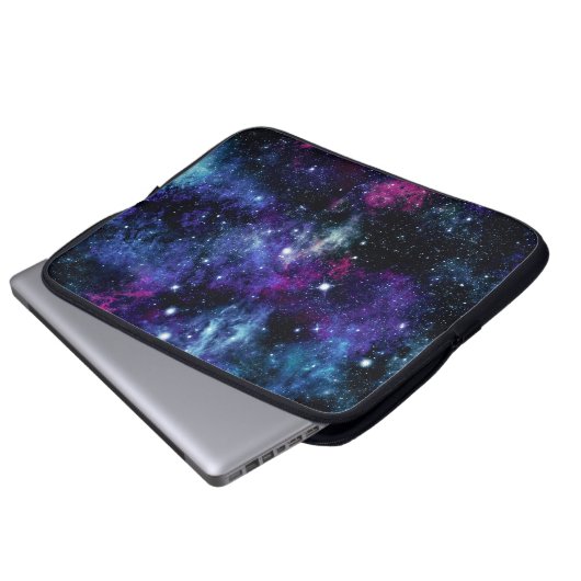 Galaxy Stars 3 Laptopschutzhülle (Vorne Knopf)