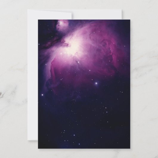 Galaxy Stars Celestial WeltraumBaby-Dusche Einladung (Rückseite)