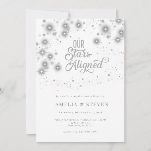 Galaxy Stars | Paardusche Einladung (Vorderseite)