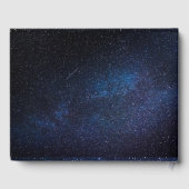 Galaxy Stars Starry Night Celestial Wedding Gästebuch (Rückseite)