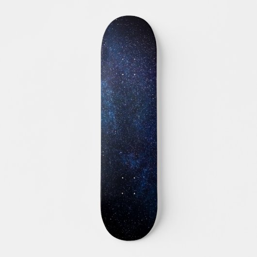 Galaxy Stars Universe Sky Blue Space Kosmic Skateb Skateboard (Vorne)