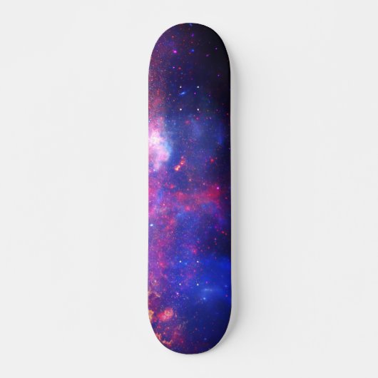 Galaxy Stars Universe Sky Blue Space Kosmic Skateb Skateboard (Vorne)