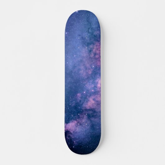 Galaxy Stars Universe Sky Blue Space Kosmic Skateboard (Vorne)