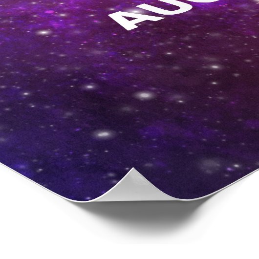 Galaxy Stars Willkommenspender Poster (Ecke)
