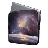 Galaxy Stern Unendlichkeit Kosmos dunkel Laptopschutzhülle (Vorderseite Links)