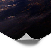 Galaxy Stern Unendlichkeit Kosmos dunkel Poster (Ecke)