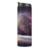 Galaxy Stern Unendlichkeit Kosmos dunkel Thermosbecher (Nach rechts gedreht)