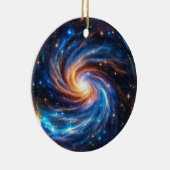 Galaxy Sterne Heilende Kristallwelt Keramik Ornament (Rechts)