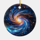 Galaxy Sterne Heilende Kristallwelt Keramik Ornament (Vorne)