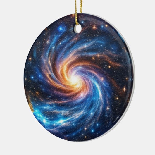 Galaxy Sterne Heilende Kristallwelt Keramik Ornament (Links)
