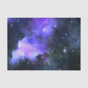 Galaxy-Sterne im Aquarellbereich Lila Seidenpapier