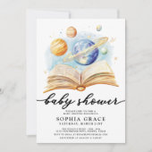 Galaxy Storybook Whimsical Baby Dusche Einladung (Vorderseite)