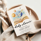 Galaxy Storybook Whimsical Baby Dusche Einladung