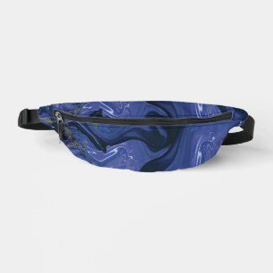 Galaxy Swirl Blauer Glitzer Abstraktes kosmisches Bauchtasche
