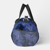 Galaxy Swirl Blauer Glitzer Abstraktes kosmisches Duffle Bag (Rechts)