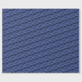 Galaxy Swirl Blauer Glitzer Abstraktes kosmisches  Geschenkpapier (Flach)