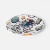 Galaxy Tellers Set - Fun Außenraumdesign Pappteller (Schrägansicht)