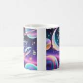 Galaxy-thematisierte Geburtstagsfeiermond, Stars Kaffeetasse (Mittel)