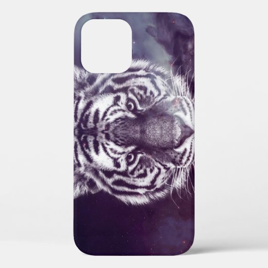 Galaxy Tiger Face Wallpaper Case-Mate iPhone Hülle (Rückseite)