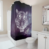 Galaxy Tiger Face Wallpaper Duschvorhang (Beispiel)