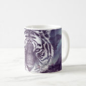 Galaxy Tiger Face Wallpaper Kaffeetasse (VorderseiteRechts)
