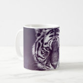 Galaxy Tiger Face Wallpaper Kaffeetasse (Vorderseite Links)