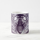 Galaxy Tiger Face Wallpaper Kaffeetasse (Mittel)