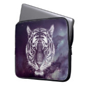 Galaxy Tiger Face Wallpaper Laptopschutzhülle (Vorderseite Links)
