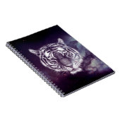 Galaxy Tiger Face Wallpaper Notizblock (Rechte Seite)