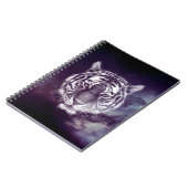 Galaxy Tiger Face Wallpaper Notizblock (Linke Seite)