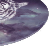 Galaxy Tiger Face Wallpaper Schneidebrett (Ecke)