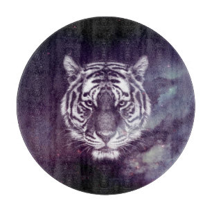 Galaxy Tiger Face Wallpaper Schneidebrett