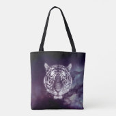 Galaxy Tiger Face Wallpaper Tasche (Rückseite)