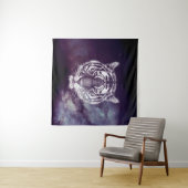 Galaxy Tiger Face Wallpaper Wandteppich (Beispiel (Horizontal))