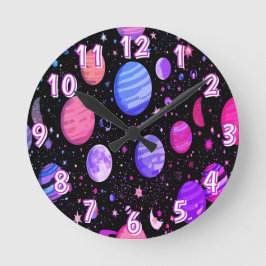 Galaxy Timepiece Astronaut Weltraumwall Uhr