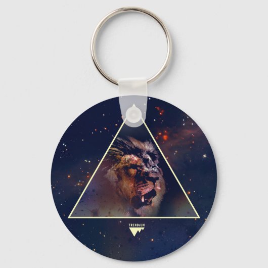 Galaxy Triangle Lion Head - Trendium Authentisch Schlüsselanhänger (Vorderseite)