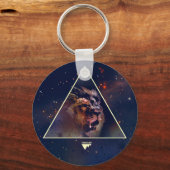 Galaxy Triangle Lion Head - Trendium Authentisch Schlüsselanhänger (Vorderseite)