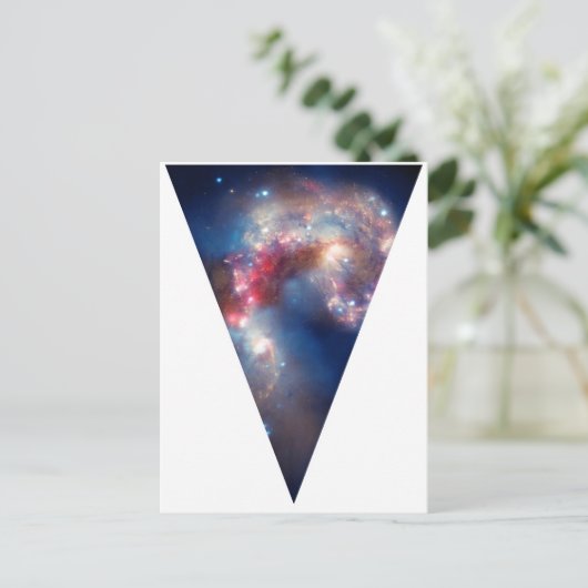 Galaxy Triangle Postkarte (Stehend Vorderseite)